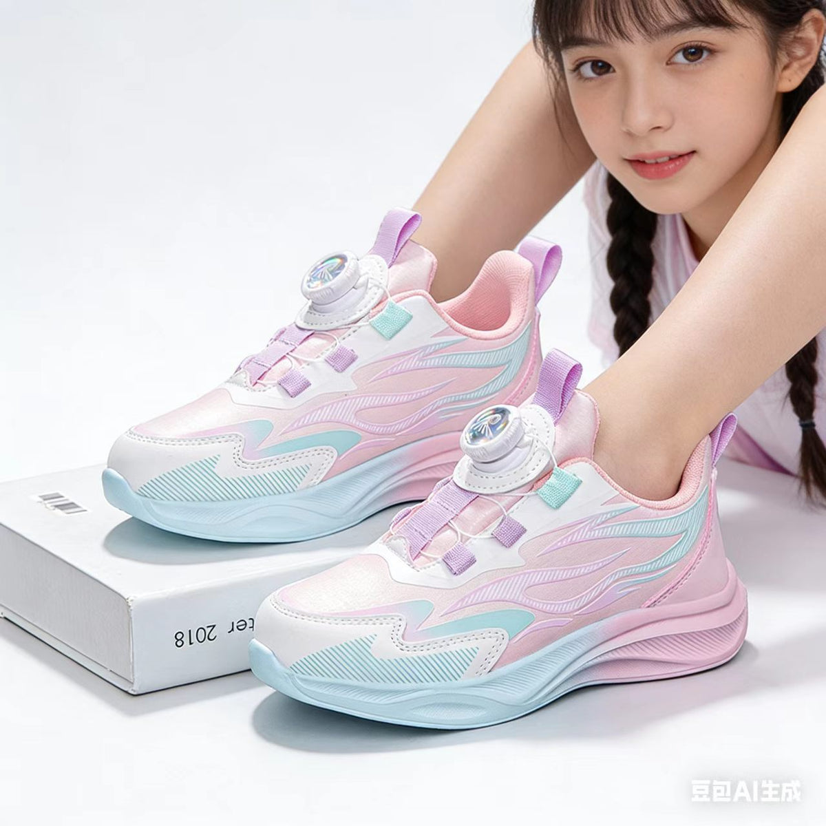 Girls Leather Sports Shoes