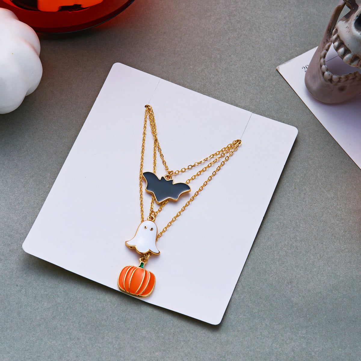 Cute Ghost Pendant Clavicle Chain