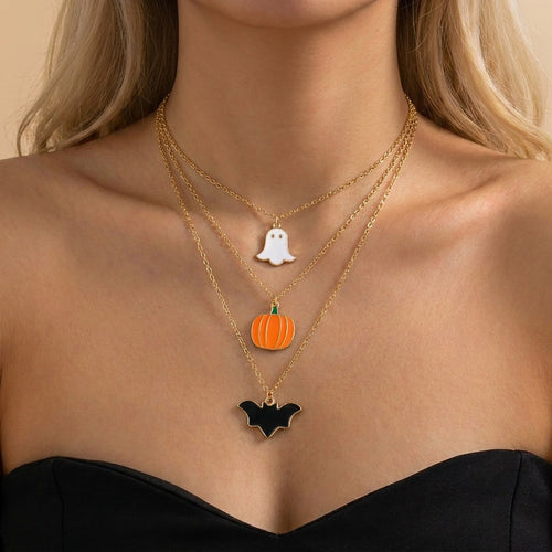 Cute Ghost Pendant Clavicle Chain